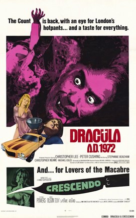 Framed Dracula A.D. 1972 - Crescendo Print