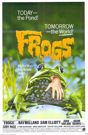 Framed Frogs - Today the pond! Print