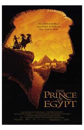 Framed Prince of Egypt Silhouette Pyramid Print