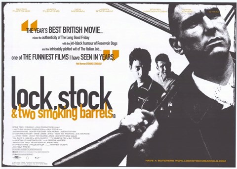 Framed Lock Stock and 2 Smoking Barrels British Film Print