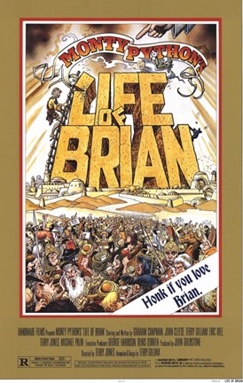 Framed Monty Python&#39;s Life of Brian Print