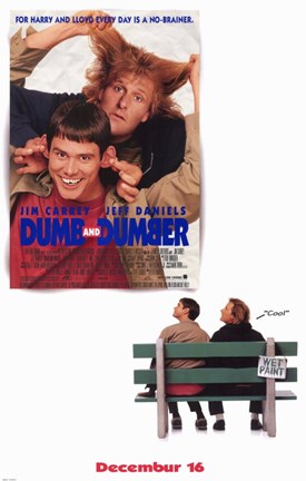 Framed Dumb and Dumber - movies Print