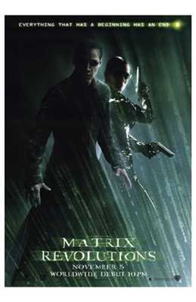 Framed Matrix Revolutions Neo &amp; Trinity Print