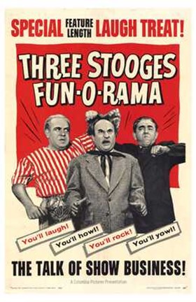 Framed Three Stooges Fun-O-Rama Print