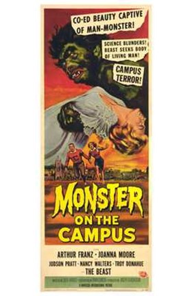 Framed Monster on the Campus Print