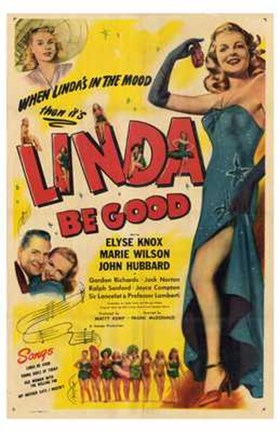 Framed Linda Be Good Print