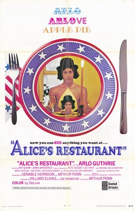Framed Alice&#39;s Restaurant Print