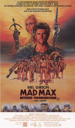 Framed Mad Max Beyond Thunderdome Cast Print