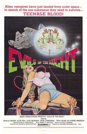 Framed Evils of the Night, c.1985 Print