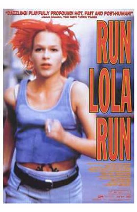 Framed Run Lola Run Orange Print