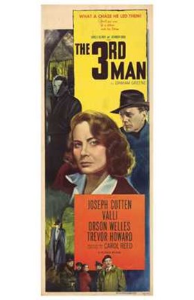 Framed Third Man Joseph Cotten Print