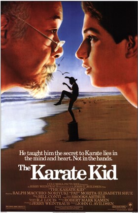 Framed Karate Kid Beach Print