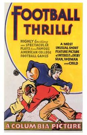 Framed Football Thrills Print