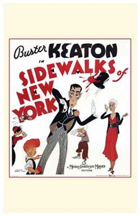 Framed Sidewalks of New York Broadway Print