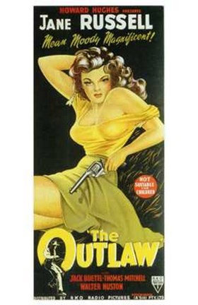 Framed Outlaw Jane Russell Print