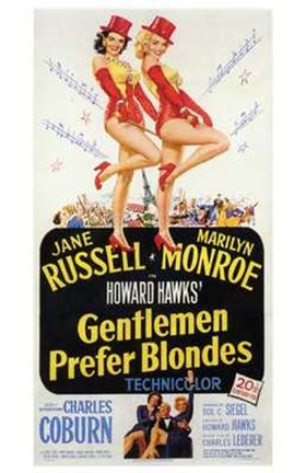 Framed Gentlemen Prefer Blondes, c.1953 - style C Print