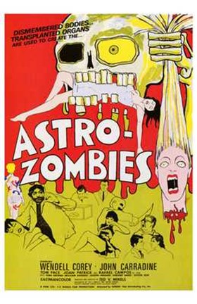 Framed Astro-Zombies Print