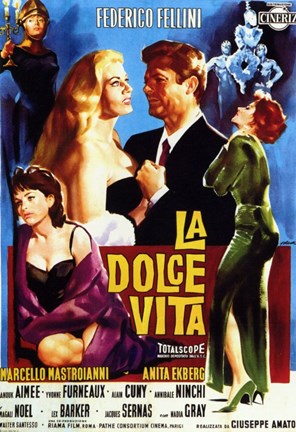 Framed La Dolce Vita Dancing Print