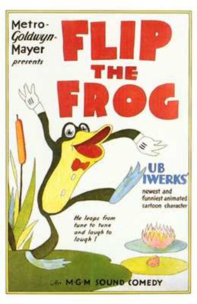 Framed Flip the Frog Print