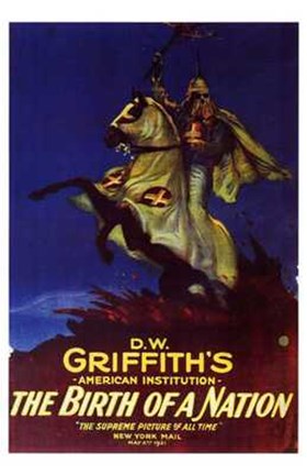 Framed Birth of a Nation D.W. Griffith Print