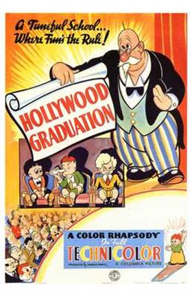 Framed Hollywood Graduation Print