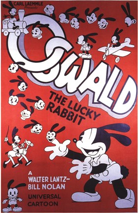 Framed Oswald the Lucky Rabbit Print