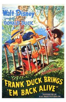 Framed Frank Duck Brings &#39;Em Back Alive Print