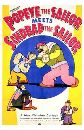 Framed Popeye the Sailor Meets Sinbad the Sailo Print