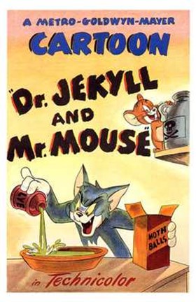 Framed Dr Jekyll and Mr Mouse Print