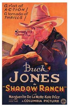 Framed Shadow Ranch Buck jones Print