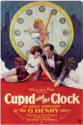 Framed Cupid and the Clock Print