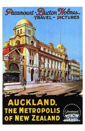 Framed Auckland  the Metropolis of New Zealand Print