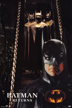 Framed Batman Returns Bat Suits Print