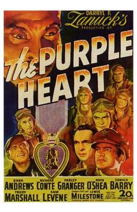 Framed Purple Heart Print