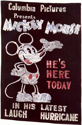 Framed Mickey Mouse - He&#39;s Here Today Print