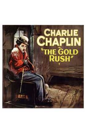 Framed Gold Rush Cold Charlie Chaplin Print