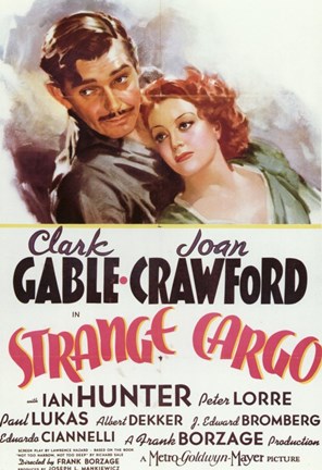 Framed Strange Cargo Clark Gable Print