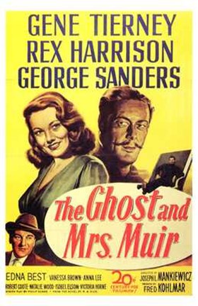Framed Ghost and Mrs Muir movie poster Print