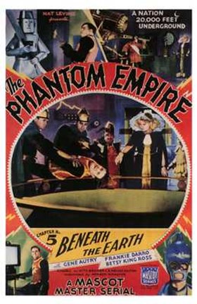 Framed Phantom Empire Beneath the Earth Print