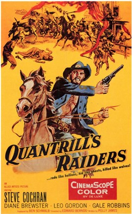 Framed Quantrill&#39;s Raiders Print
