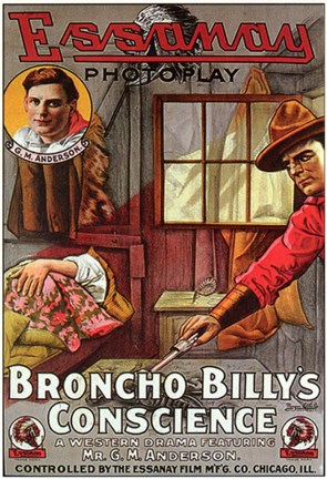 Framed Broncho Billy&#39;s Conscience Print