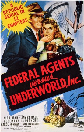 Framed Federal Agents Versus Underworld  Inc Print