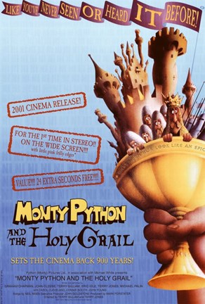 Framed Monty Python and the Holy Grail Print