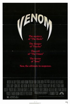 Framed Venom movie poster Print