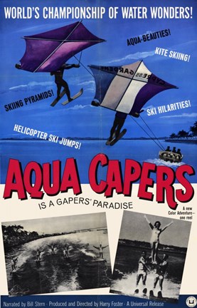 Framed Aqua Capers Print