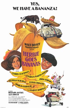 Framed Herbie Goes Bananas Print