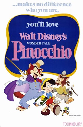 Framed Pinocchio Makes No Difference Who You Are Print