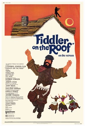 Framed Fiddler On The Roof On The Screen Print