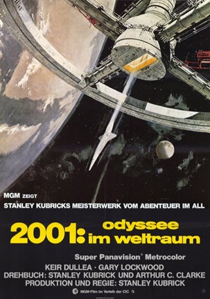 Framed 2001: a Space Odyssey Take Off Print