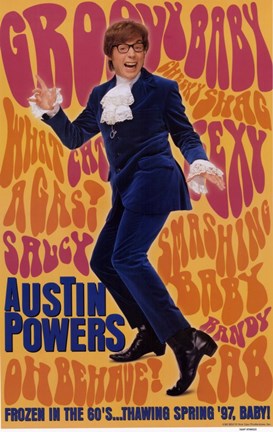 Framed Austin Powers: International Man of Myst - Groovy Baby Print